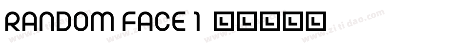 Random Face 1字体转换